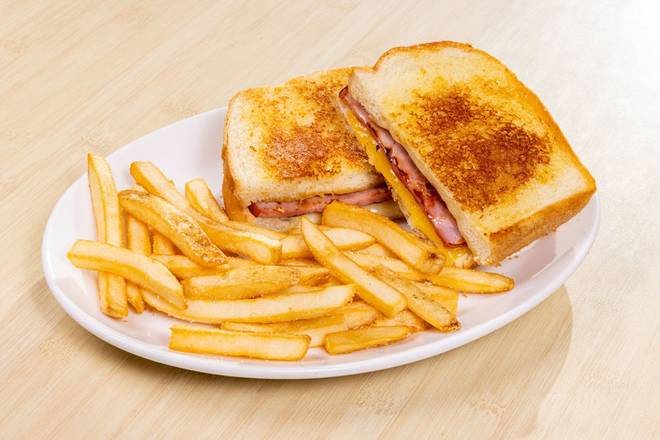 Order Grilled Ham & Four-Cheese Melt food online from Shari Cafe store, Spokane on bringmethat.com
