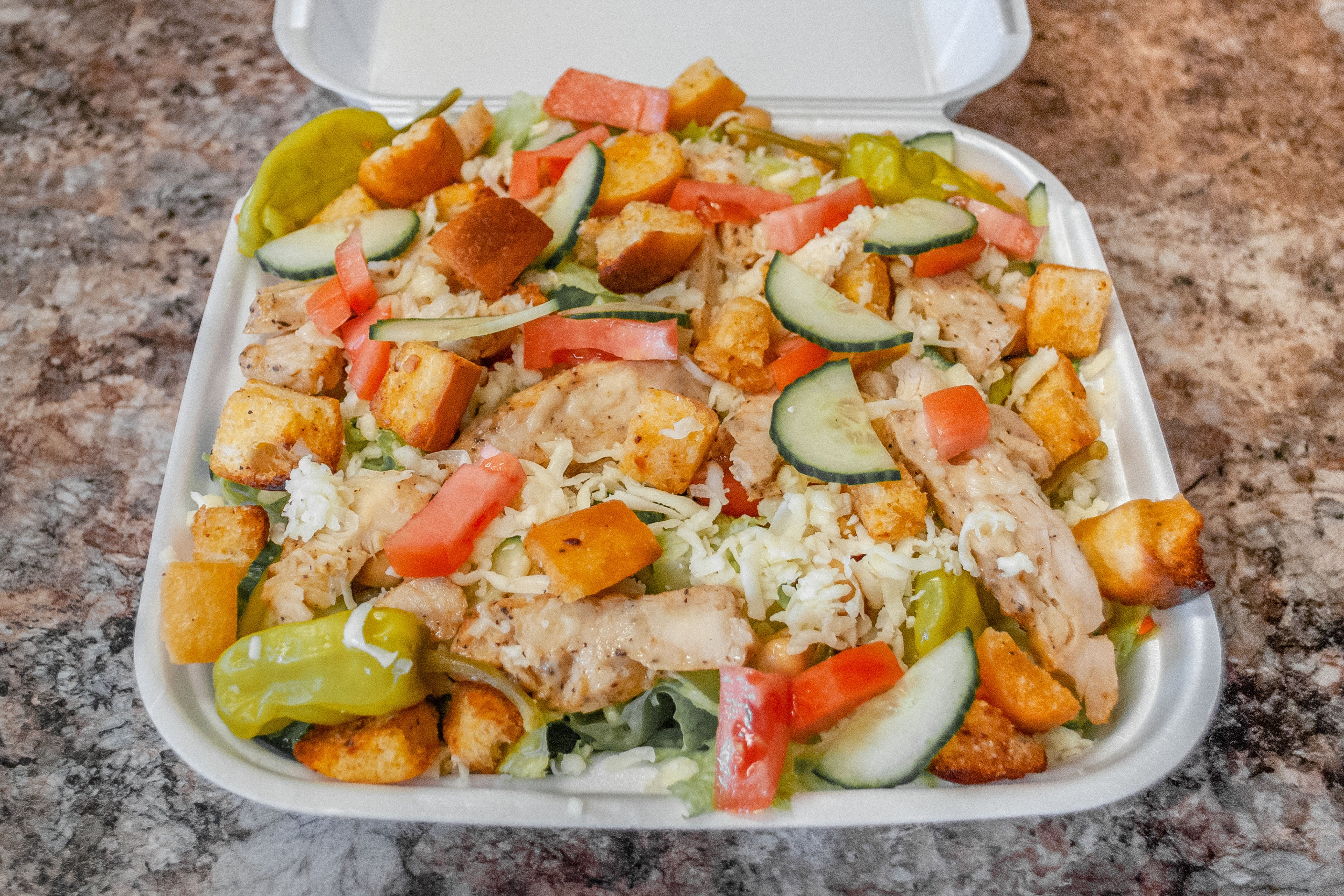 Order Grilled Chicken Salad - Grilled Chicken Salad food online from All Star Pizza store, Rochester on bringmethat.com