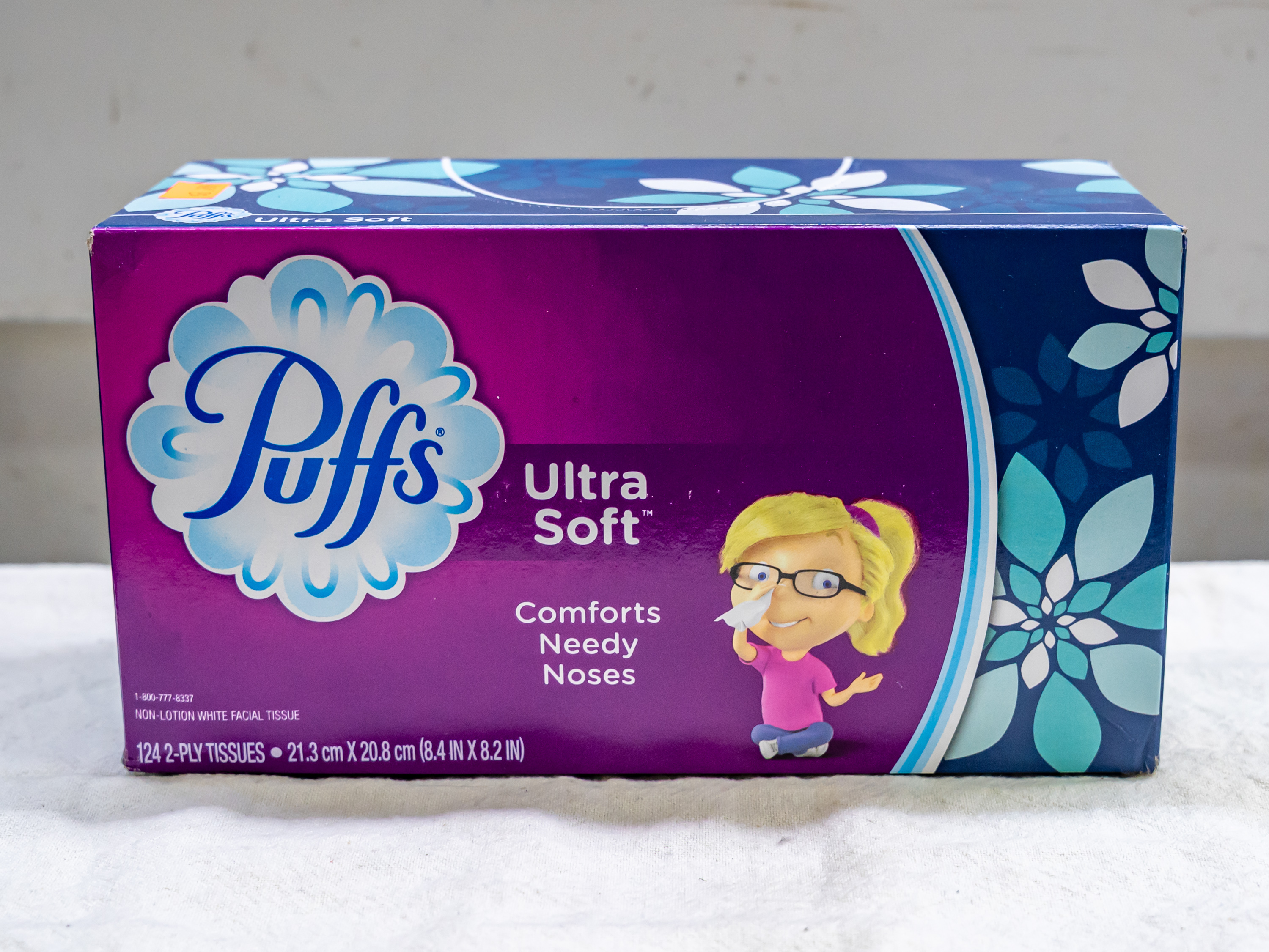 Order Puffs  Ultra Soft Tissue box ( 124pc) food online from Quentin Deli and Grocery store, Brooklyn on bringmethat.com