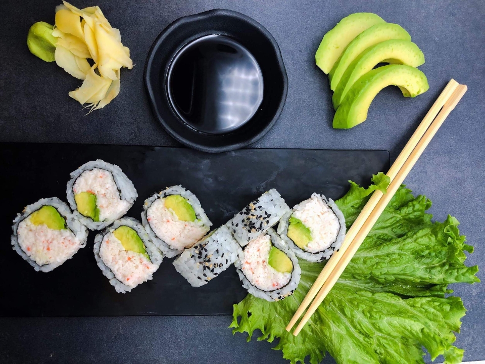 Order California Roll food online from Sushi Plus store, Redwood City on bringmethat.com