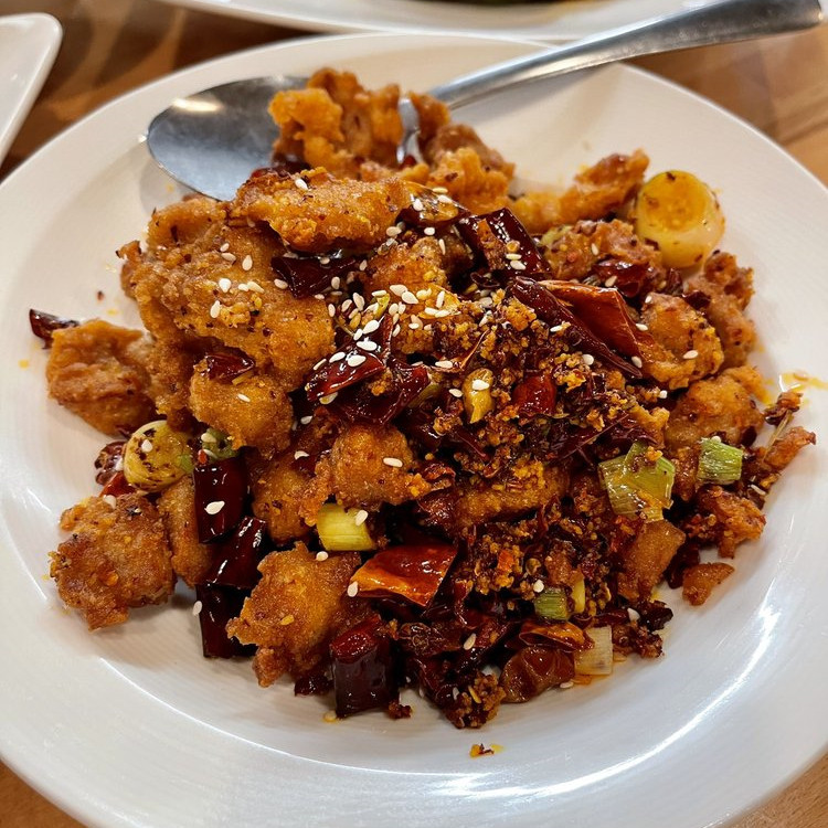 Order Spicy Chongqing Chicken food online from Chuan Cafe store, Raleigh on bringmethat.com