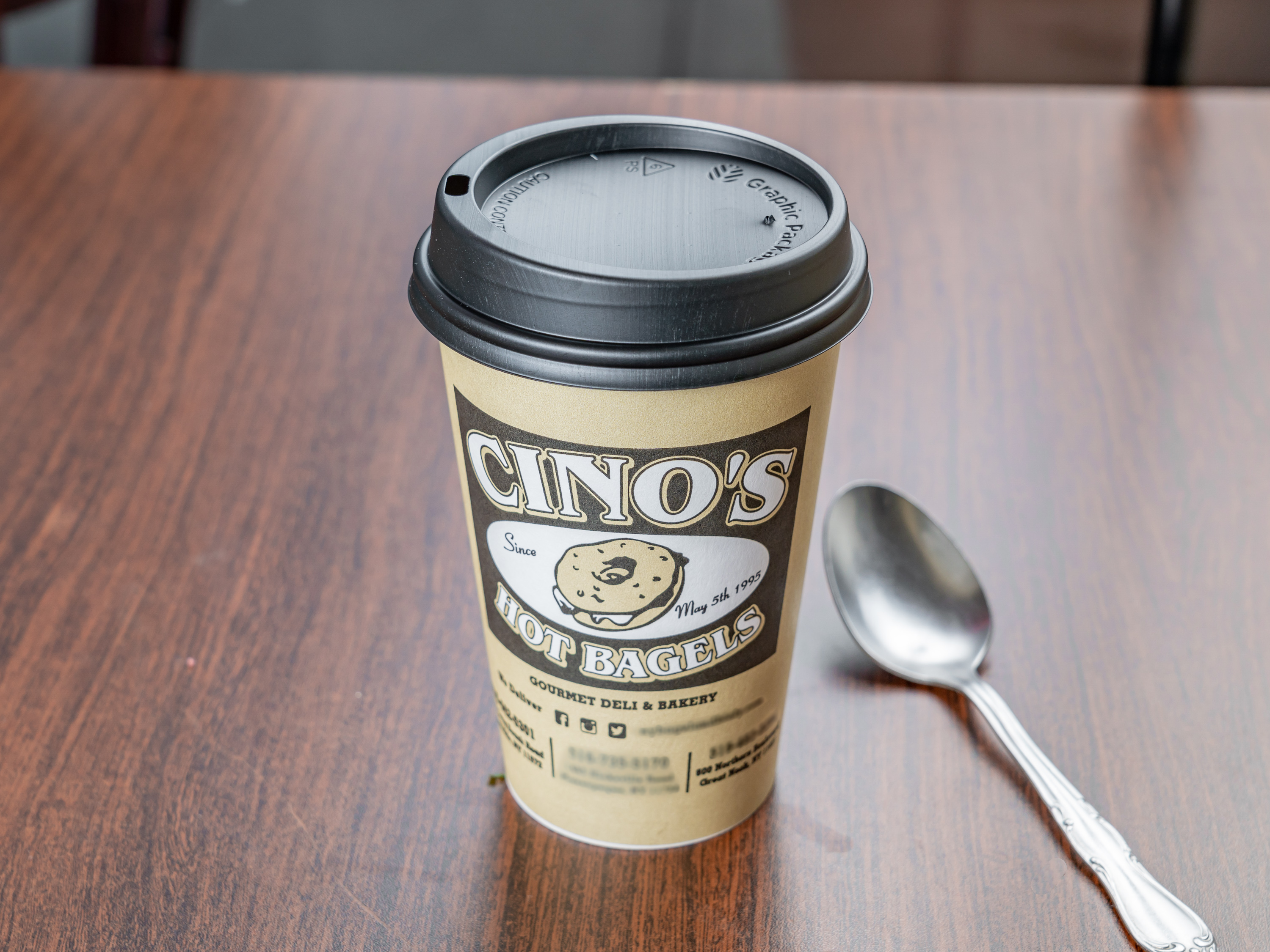 Order Iced Coffee food online from Cino's Hot Bagels store, Oceanside on bringmethat.com
