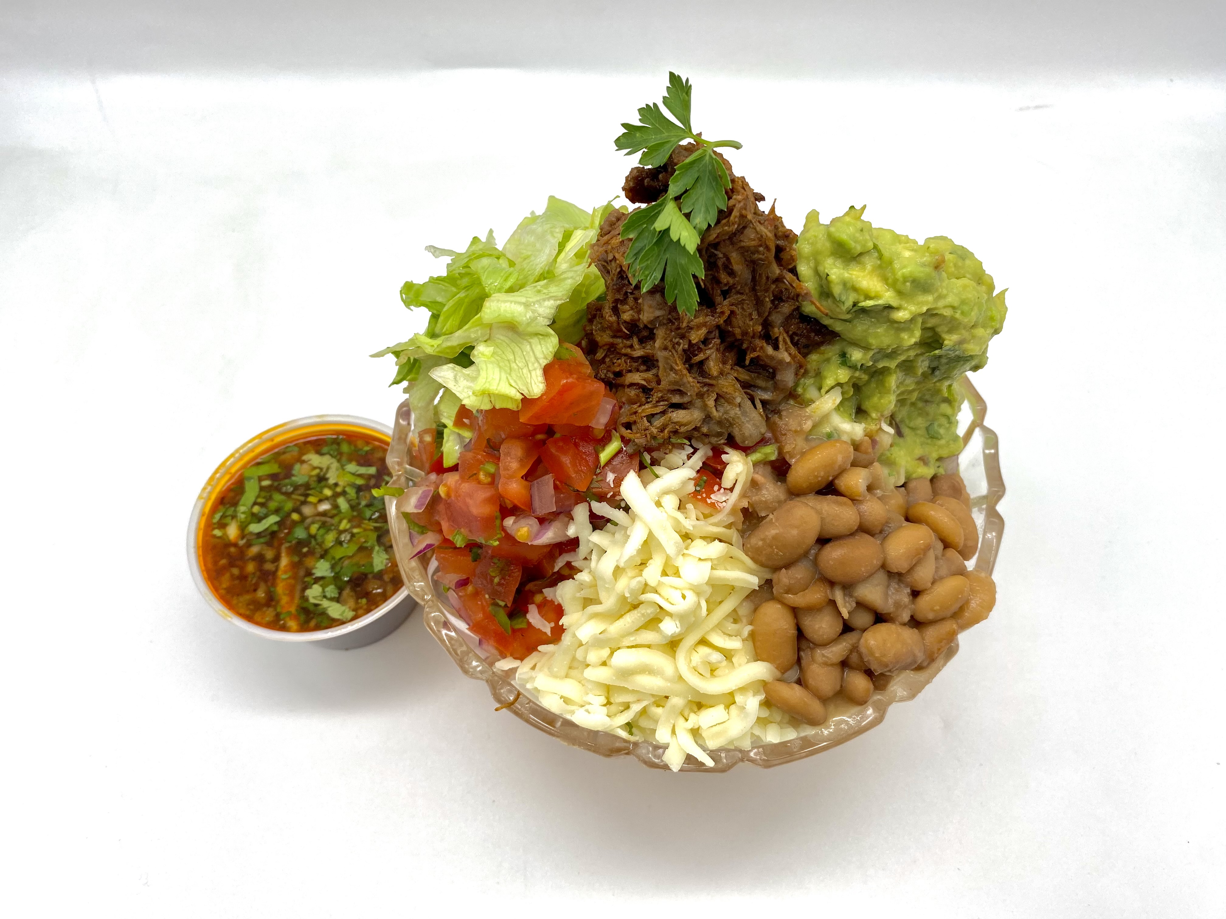 Order Burrito Bowl de Birria food online from Tacos Y Jugos Genesis store, Elmhurst on bringmethat.com