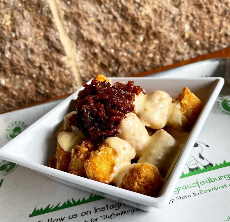 Order Bacon Jam Tots food online from Stuffed Grass Fed Burgers store, Montclair on bringmethat.com