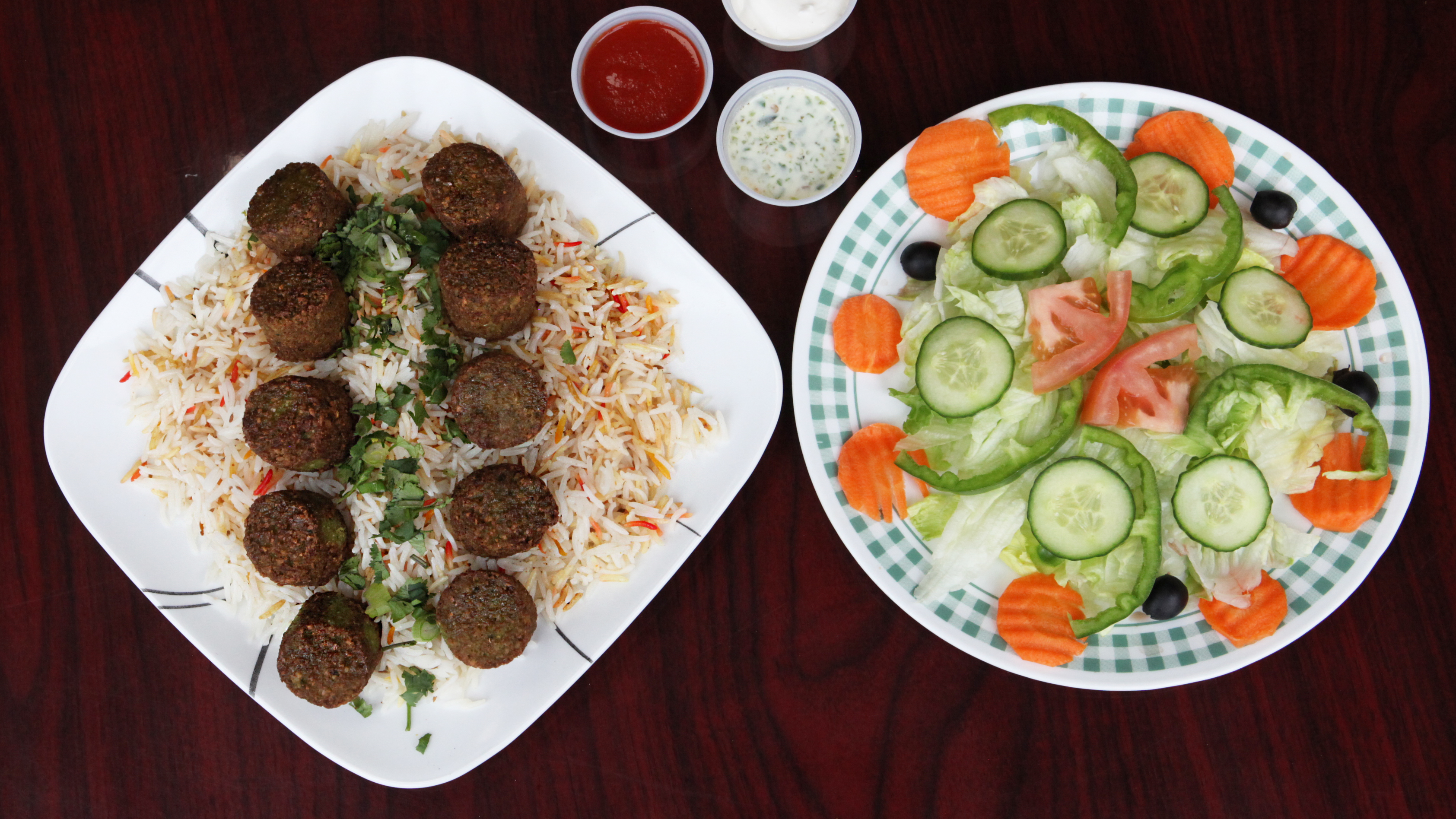 Order 11. Falafel Lunch Platter food online from Peshawri Kebab store, Waltham on bringmethat.com