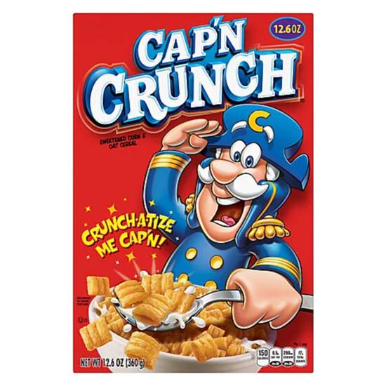 Order Cap'n Crunch Cereal 12.6oz food online from Everyday Needs by Gopuff store, Omaha on bringmethat.com