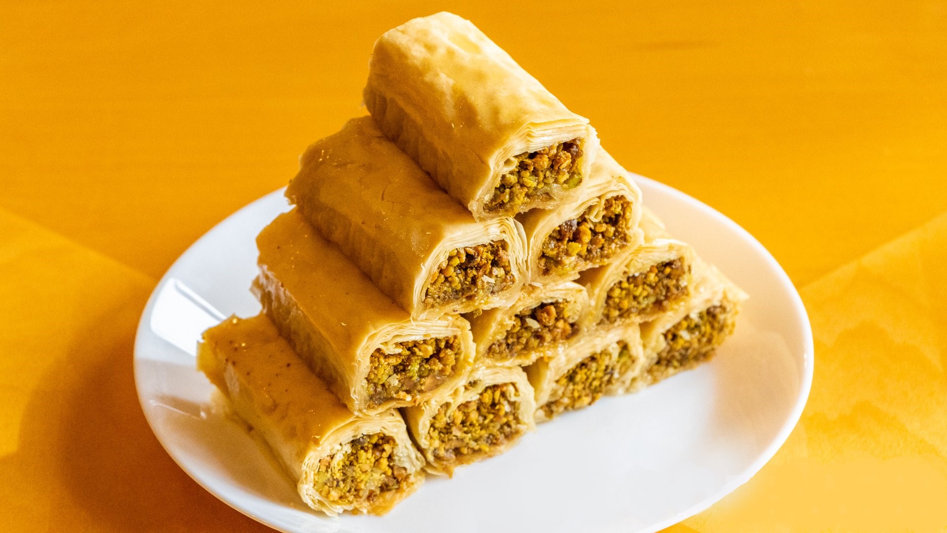 Order Authentic Pistachio Baklava food online from Areemo store, Gilbert on bringmethat.com