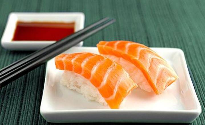 Order Smoked Salmon Nigiri food online from Sushi Uma store, San Francisco on bringmethat.com