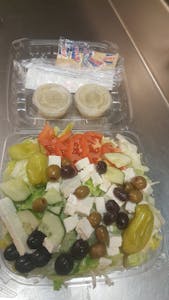 Order Greek Salad food online from Palermo Pizza store, Greensboro on bringmethat.com