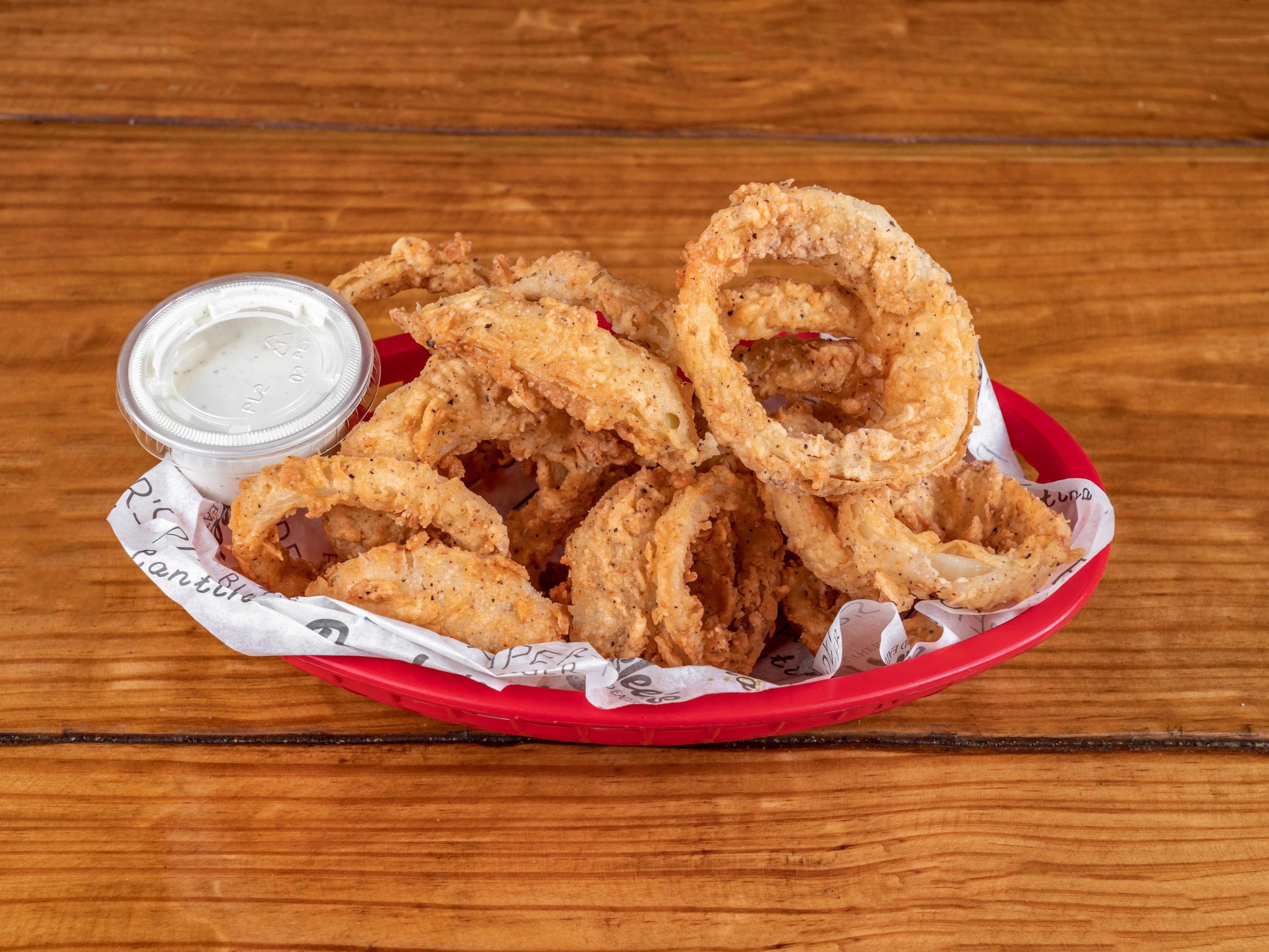 Order Onion Rings food online from Piper's BBQ & Beer store, Houston on bringmethat.com