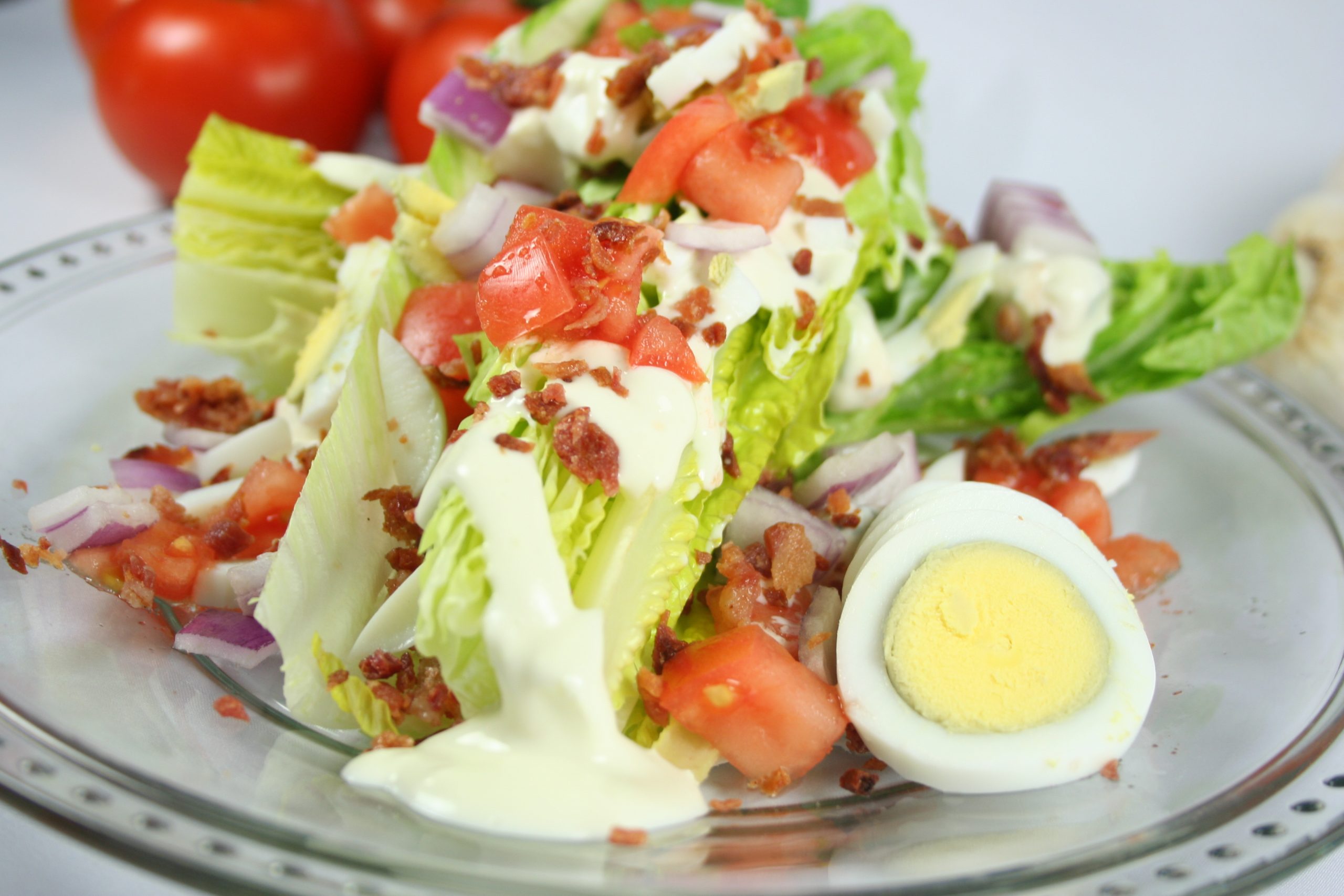 Order Romaine Wedge Salad food online from Grotto Pizza store, Newark on bringmethat.com