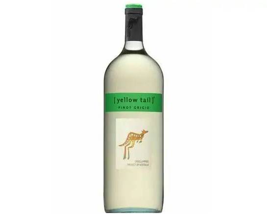 Order Yellow Tail Pinot Grigio, 1.5L white wine (11.5% ABV) food online from Bushwick store, Brooklyn on bringmethat.com