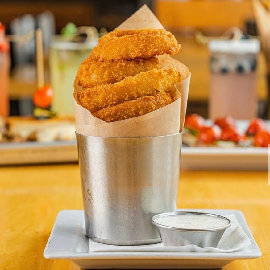 Order DGC Onion Rings food online from Dallas Grilled Cheese Co. store, Dallas on bringmethat.com