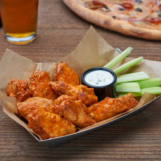 Order Baked Wings - 4 Pieces food online from Flippin Pizza store, Bethesda on bringmethat.com