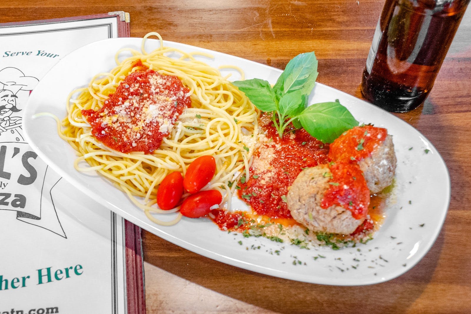 Order Spaghetti And Meatballs - Dinner food online from Sals Family Pizza store, Nashville on bringmethat.com