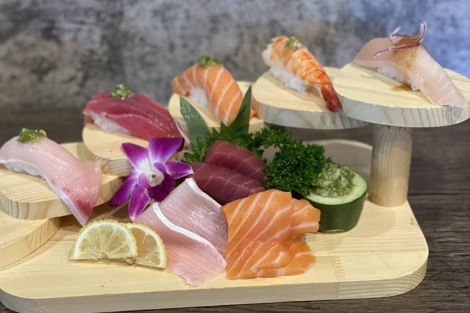 Order 5 Sushi & 6 Sashimi Combo food online from O Sushi store, San Diego on bringmethat.com