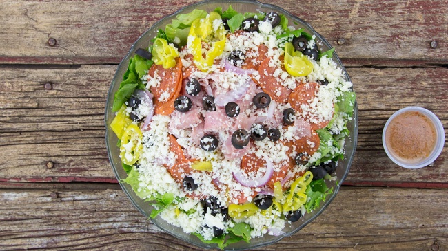 Order Antipasto Salad Tray food online from Venezia Pizza store, Tempe on bringmethat.com