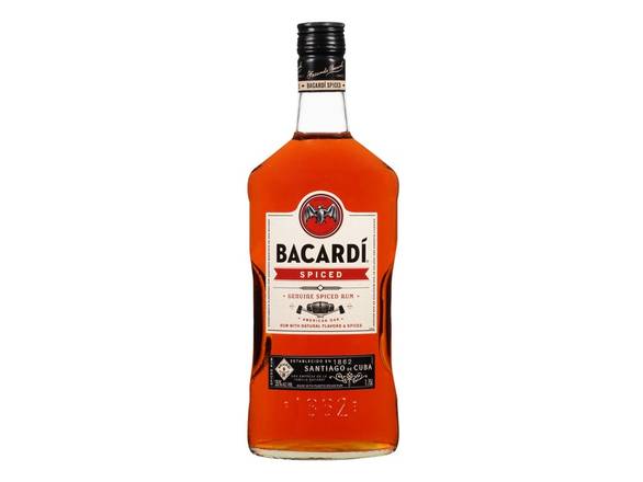 Order BACARDÍ Spiced Rum - 1.75L Bottle food online from Josh Wines & Liquors Inc store, New York on bringmethat.com