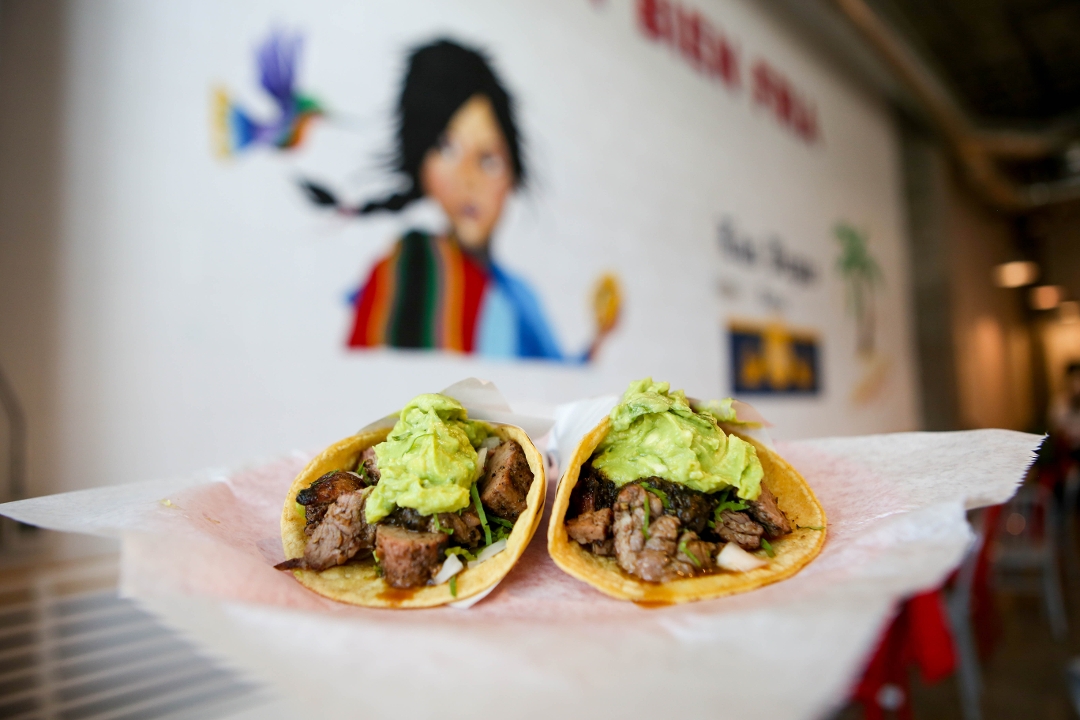 Order CARNE ASADA TACO food online from The Taco Stand store, San Diego on bringmethat.com