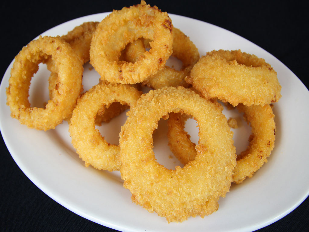 Order Breaded Gourmet Onion Rings food online from The Thurman Cafe store, Columbus on bringmethat.com