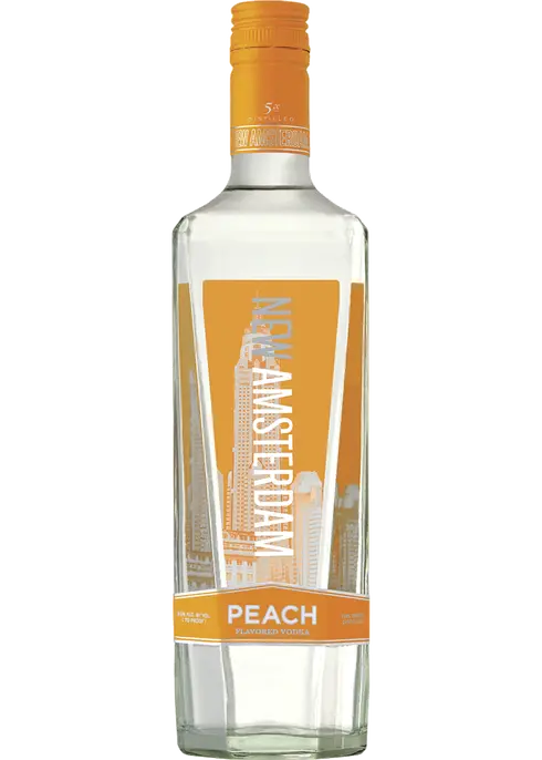 Order New Amsterdam Peach Flavored Vodka food online from Mirage Wine & Liquor store, Palm Springs on bringmethat.com