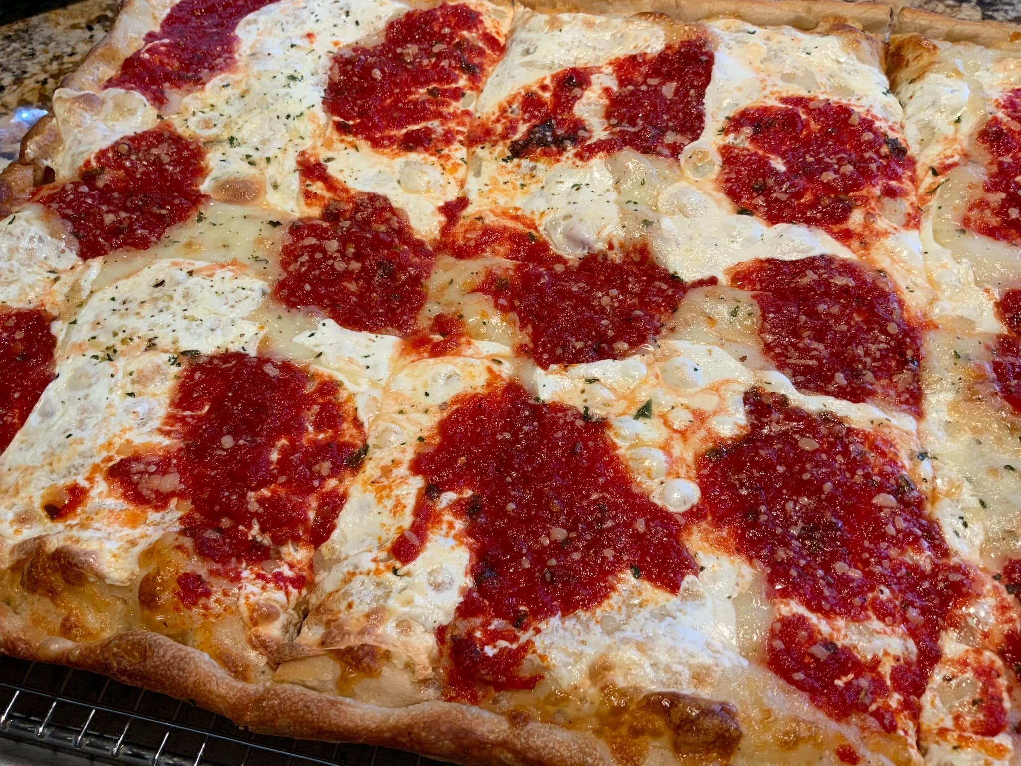 Order Brooklyn Pizza - Large food online from La Cecilia store, East Patchogue on bringmethat.com