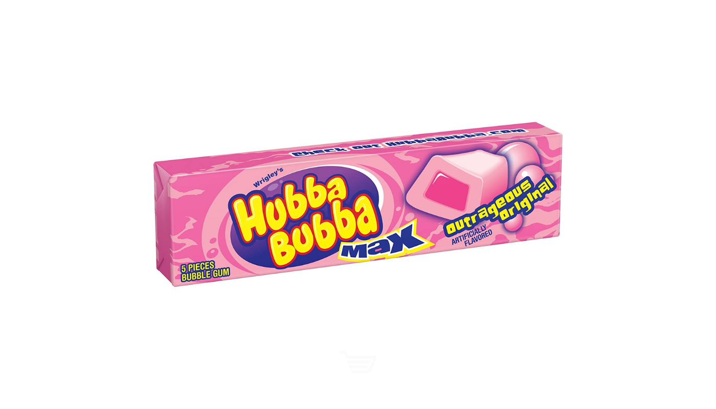 Order Hubba Bubba Max Outrageous Original Bubble Gum 5 Ct food online from M & M Liquor & Jr Market store, Anaheim on bringmethat.com
