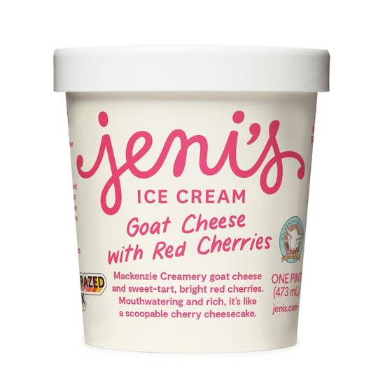 Order Goat Cheese with Red Cherries Pint food online from Jeni's Splendid Ice Creams store, Chicago on bringmethat.com