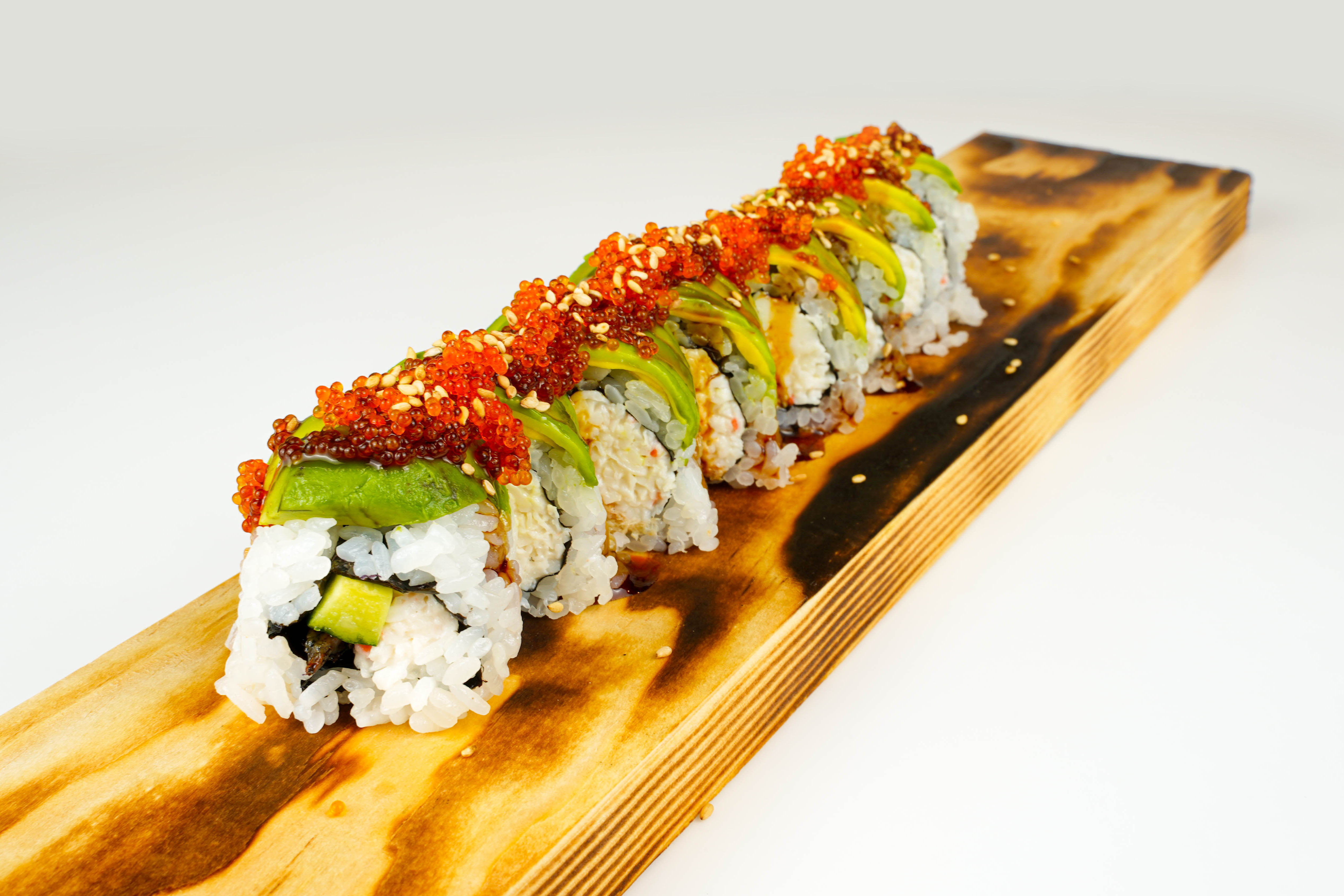 Order Caterpillar Roll food online from Otoko Sushi store, Redwood City on bringmethat.com