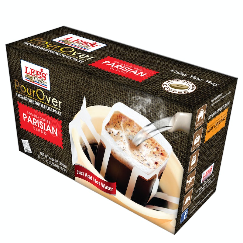 Order Cafe Pour Over Parisian 18Pks food online from Lee Sandwiches store, Peoria on bringmethat.com