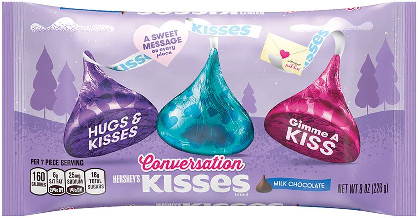 Order Hershey's Milk Chocolate Conversation Kisses - 8 oz food online from Rite Aid store, Royersford on bringmethat.com