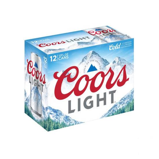 Order Coors Light 12 cans | 4% abv food online from Pink Dot store, Chino Hills on bringmethat.com