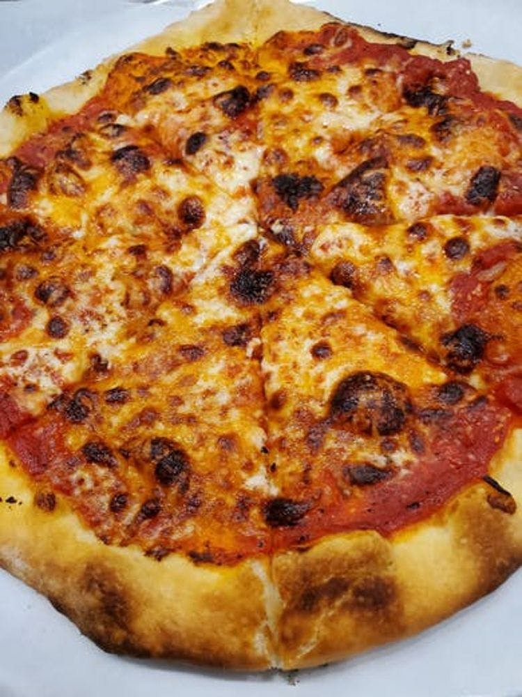 Order 19. Cheese Pizza - Medium 10'' food online from Duomo Pizza store, Corona on bringmethat.com