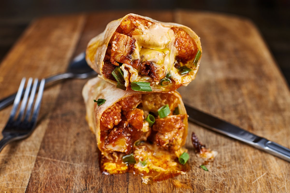 Order Firebird Burrito food online from Spitfire Tacos store, San Diego on bringmethat.com