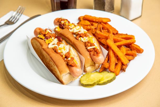 Order 2 Chili and Cheese Dog Special food online from Newport Creamery #11 store, Seekonk on bringmethat.com