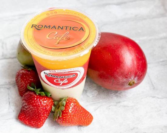 Order Mango Strawberry Avocado Smoothie Layer food online from Romantica Cafe store, Dearborn on bringmethat.com