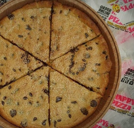 Order Oven Baked Giant Chocolate Chip Cookie food online from Happys Pizza store, Dayton on bringmethat.com
