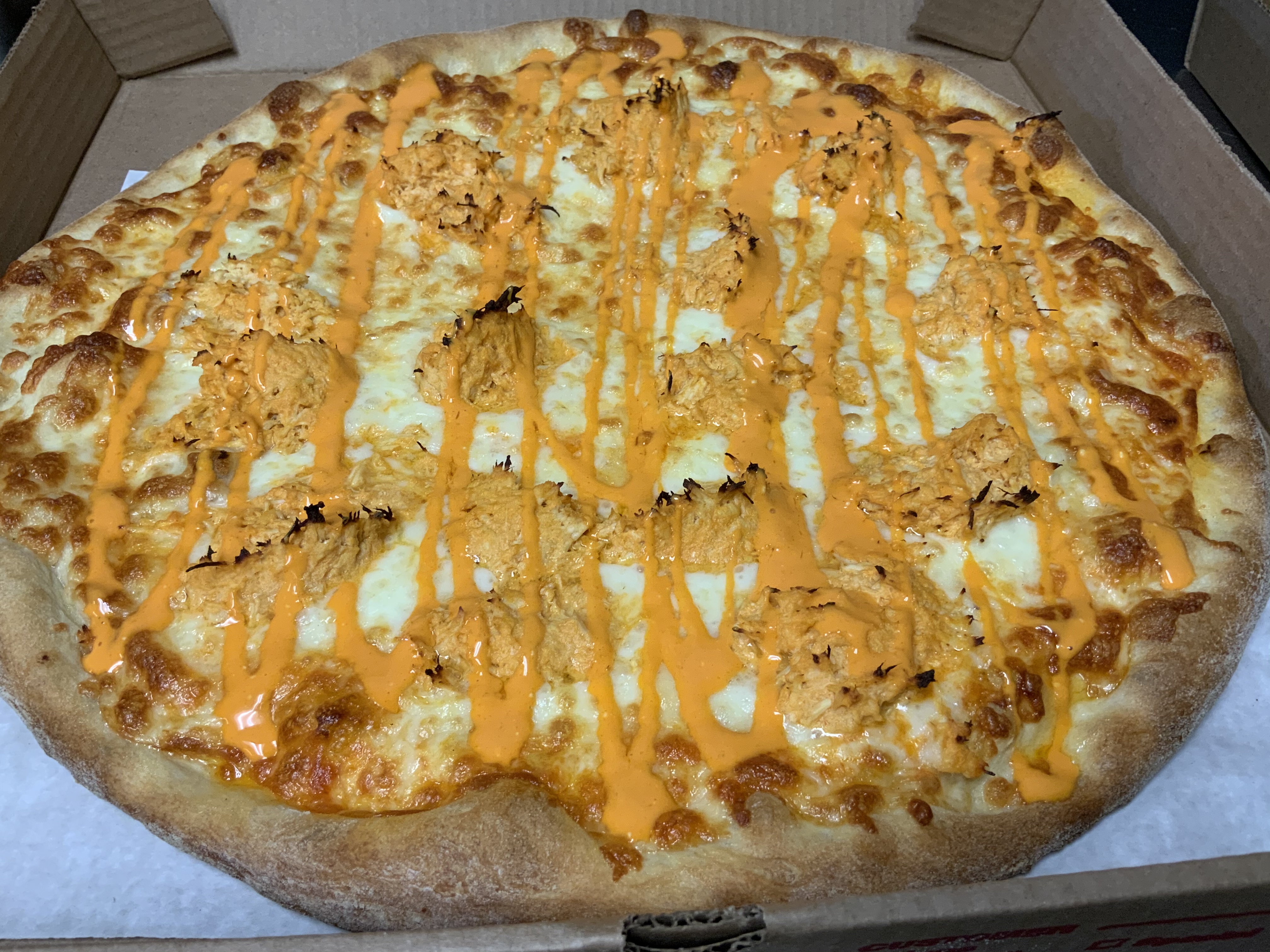 Order Buffalo Chicken Pizza food online from Nino's Pizzarama store, Royersford on bringmethat.com