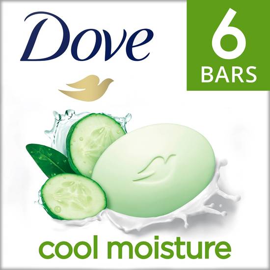 Order Dove More Moisturizing Than Bar Soap Cucumber and Green Tea Beauty Bar For Softer Skin, 3.75 OZ, 6 Bars food online from CVS store, INGLEWOOD on bringmethat.com