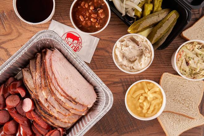 Order Super Pack - Two Meat food online from Rib Crib BBQ store, Sand Springs on bringmethat.com