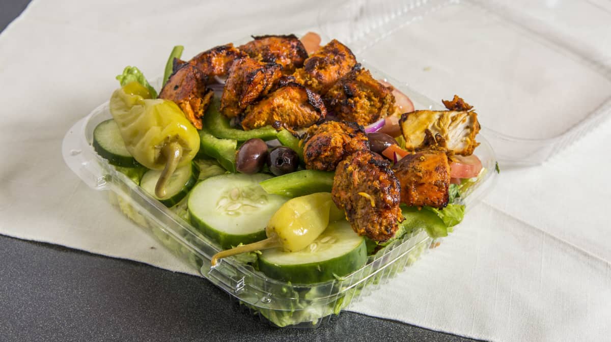 Order Boneless Kabob Salad food online from Aladdin's Kitchen store, Washington on bringmethat.com
