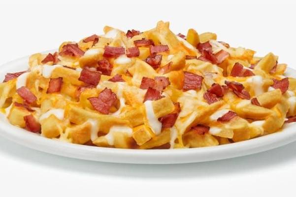 Order Cheese & Bacon Fries food online from Casa Di Pizza store, Columbus on bringmethat.com