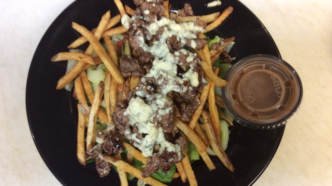 Order Steak and Fries Salad food online from Double Dogs store, Nashville on bringmethat.com