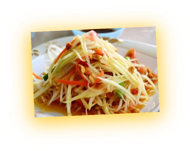 Order 19. Papaya Salad food online from Sweety Hut Thai Restaurant store, West Covina on bringmethat.com