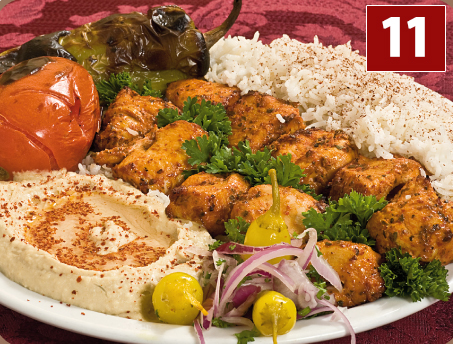 Order 11. Chicken breast Kabab Plate food online from Sepan Chicken store, Los Angeles on bringmethat.com