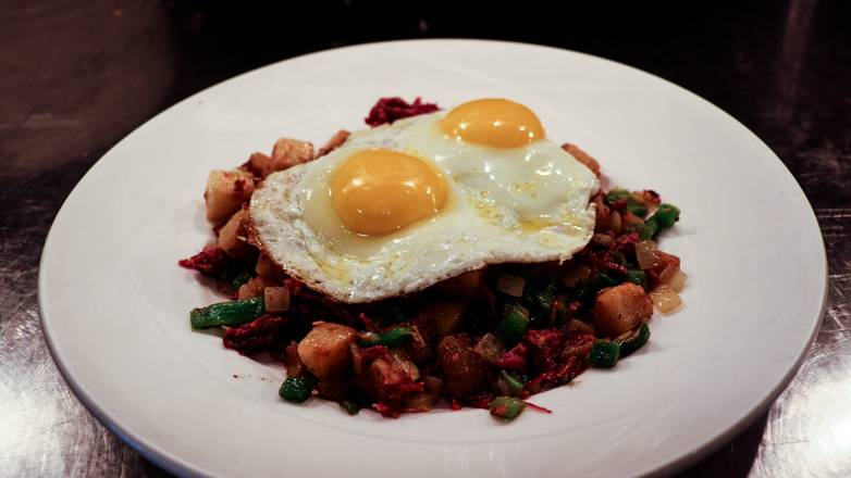 Order Corned Beef Hash & Eggs food online from Yolk Marina City store, Chicago on bringmethat.com
