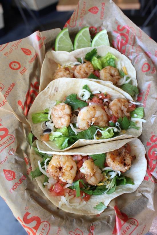 Order Shrimp Taco food online from Izzos Illegal Burrito #4 store, Metairie on bringmethat.com