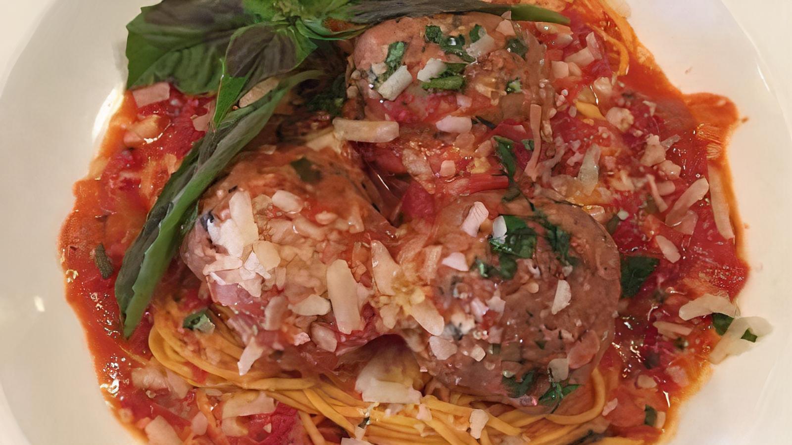 Order Spaghetti and Meatballs food online from Stella Alpina Osteria store, Burlingame on bringmethat.com