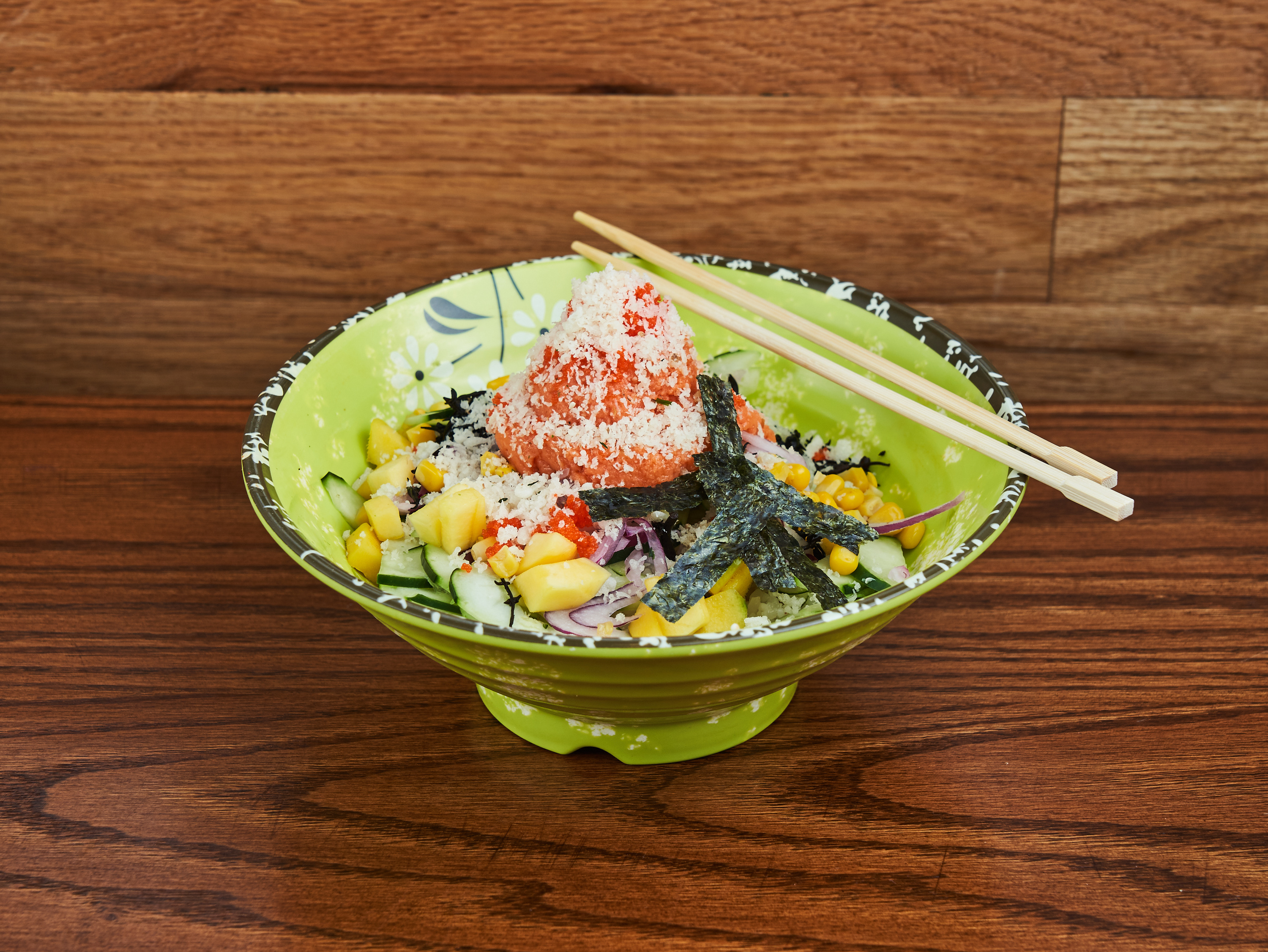Order Spicy Salmon  food online from Poke Green store, New York on bringmethat.com