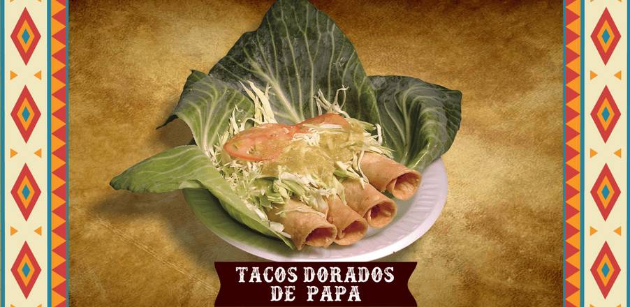 Order Taco Dorados De Papa food online from El Venado store, Laredo on bringmethat.com